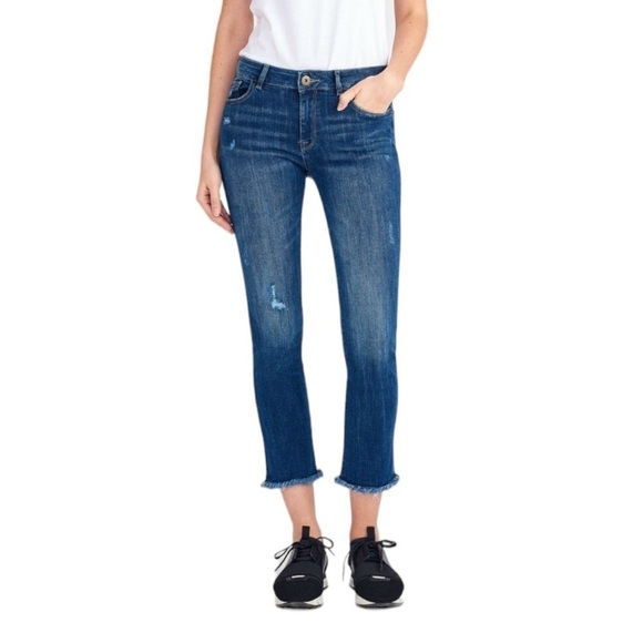 DL1961 Mara Ankle Straight High Rise Ravine Jeans - Picture 1 of 9